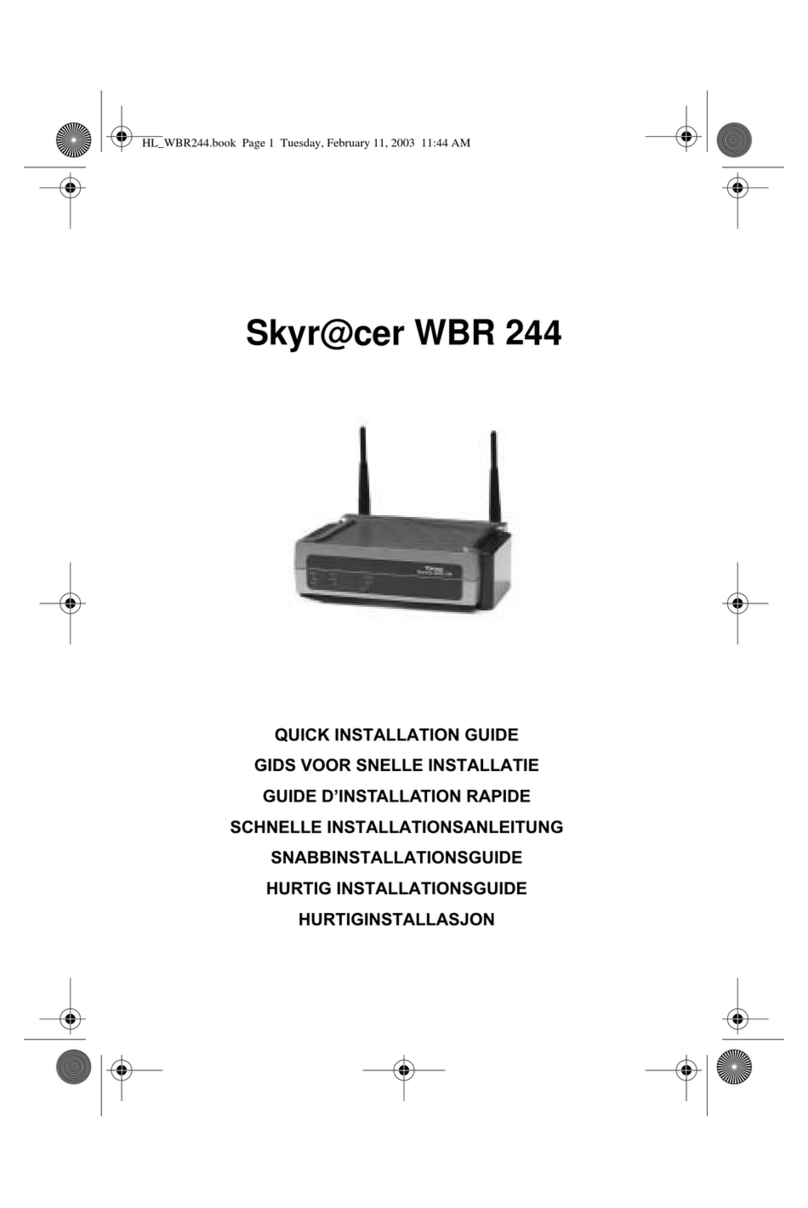 Topcom Skyr@cer WBR 244 Quick installation guide Topcom Skyr@cer WBR 244 Quick installation guide