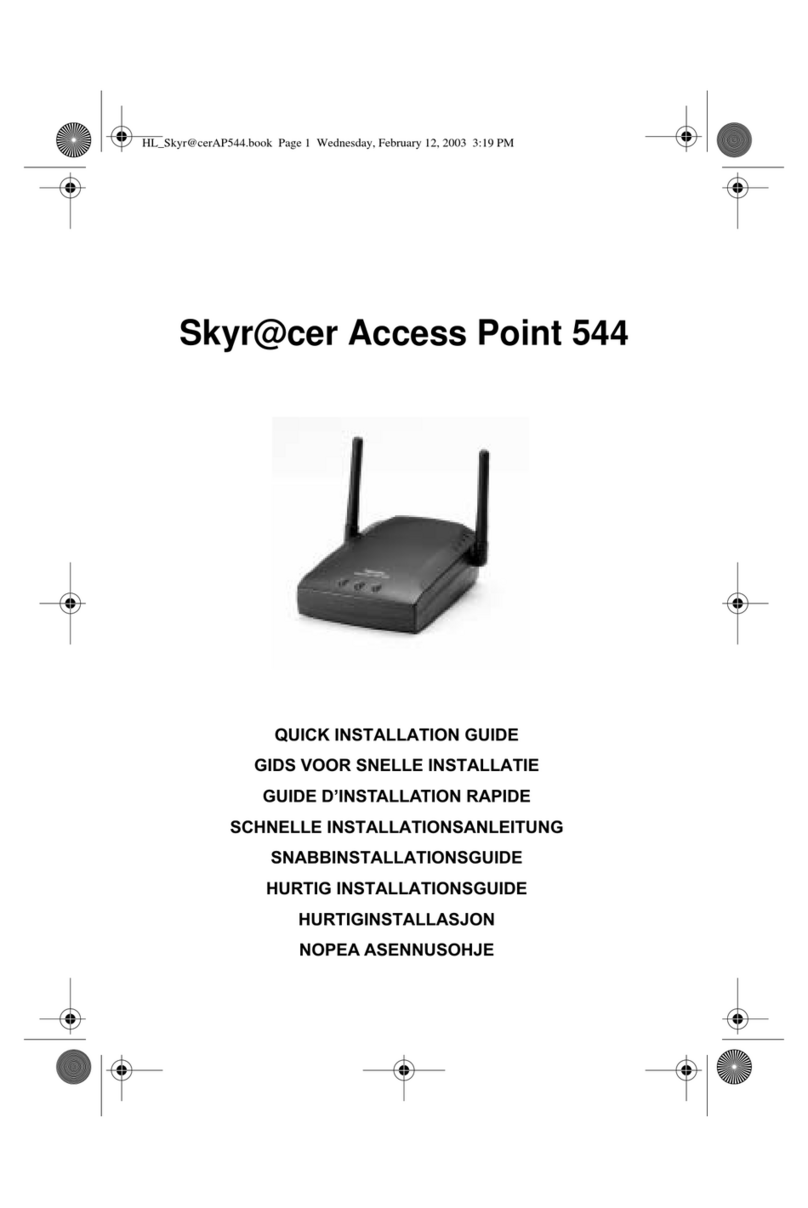 Topcom Skyr@cer 544 Quick installation guide Topcom Skyr@cer 544 Quick installation guide
