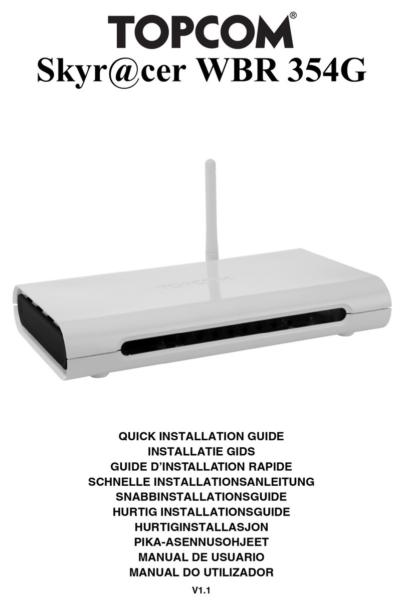 Topcom Skyr@cer WBR 354G User manual