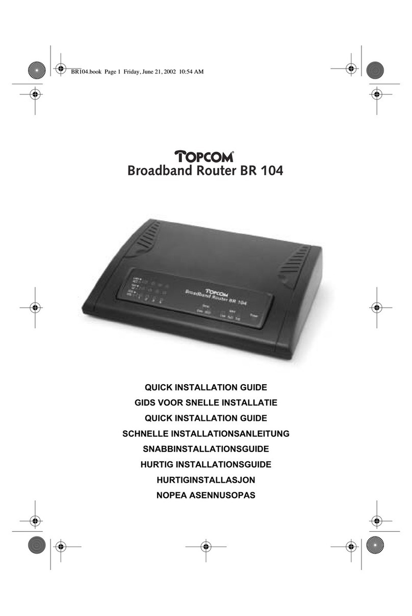 Topcom BR 104 User manual