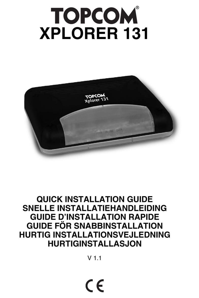 Topcom Butler 136 Quick installation guide