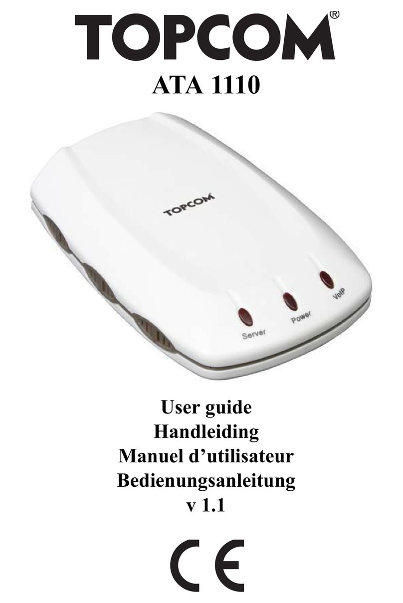 Topcom ATA 1110 user guide