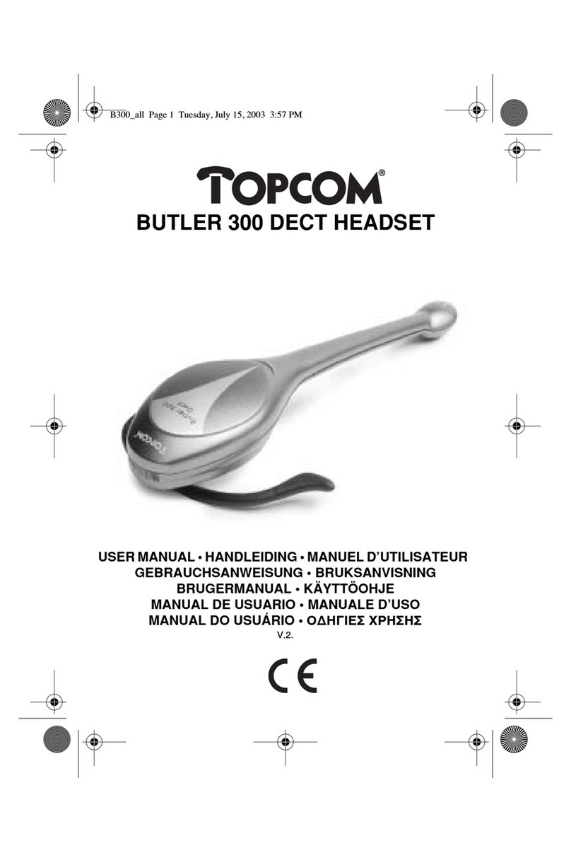 Topcom BUTLER 300 DECT user manual