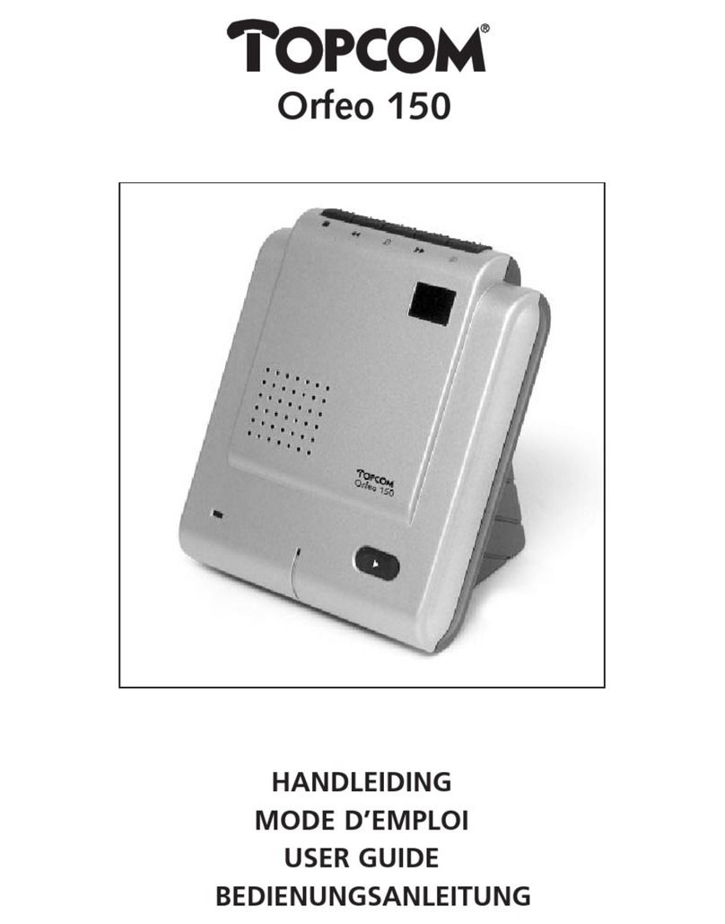 Topcom ORFEO 150 User manual