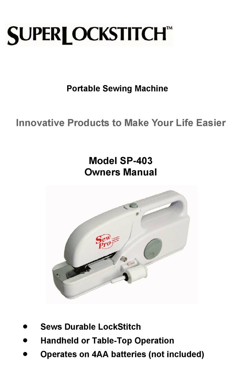 Sew Pro SuperLockstitch SP-403 owner's manual