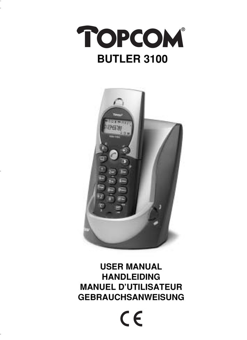 Topcom BUTLER 3100 User manual