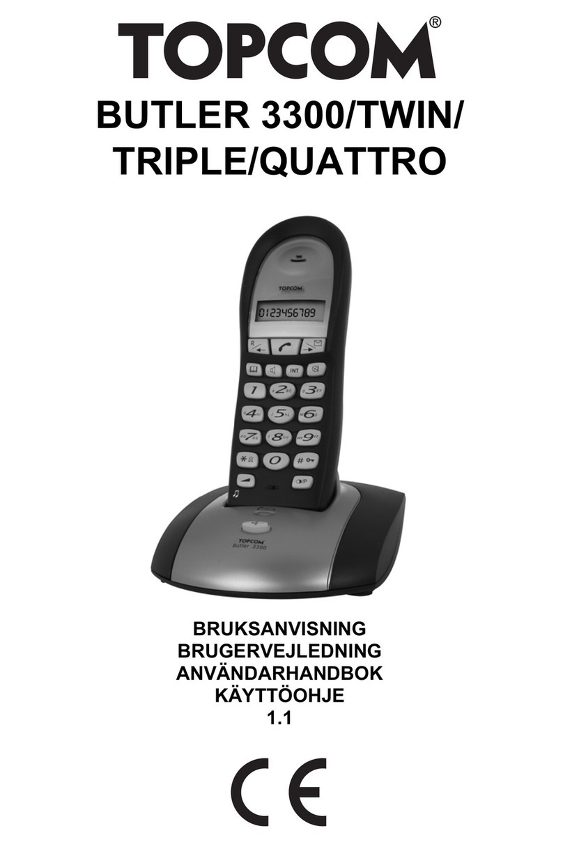 Topcom BUTLER 3300 User manual