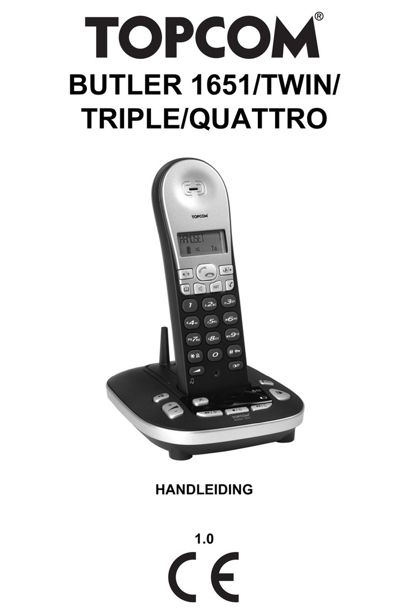 Topcom BUTLER 1651 User manual