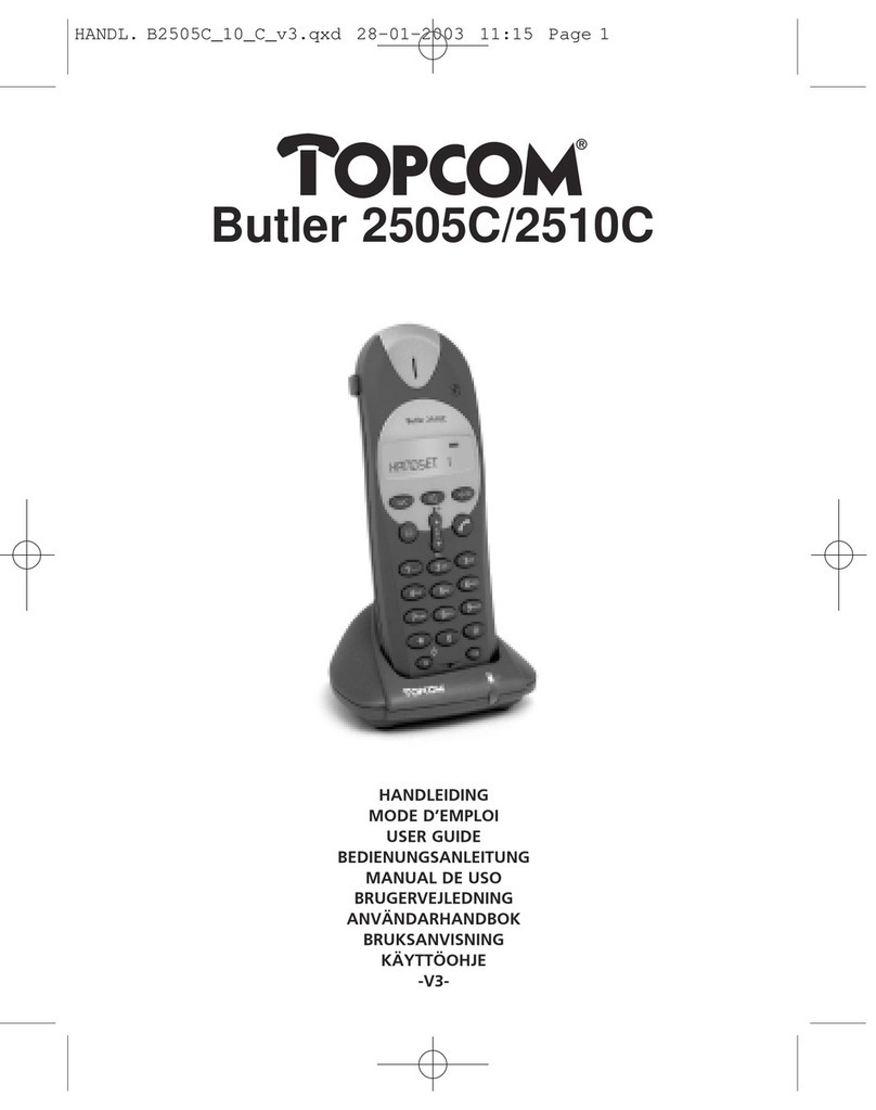 Topcom Butler 2505 C User manual