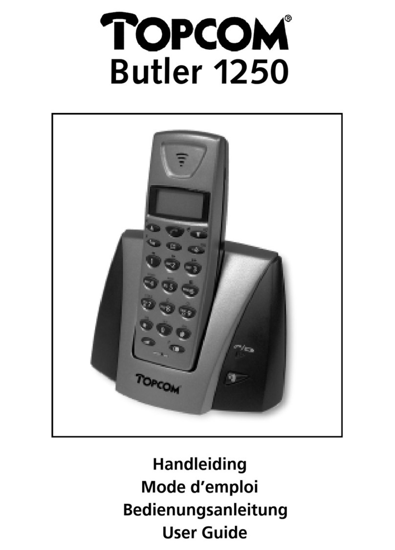 Topcom BUTLER 1250 User manual