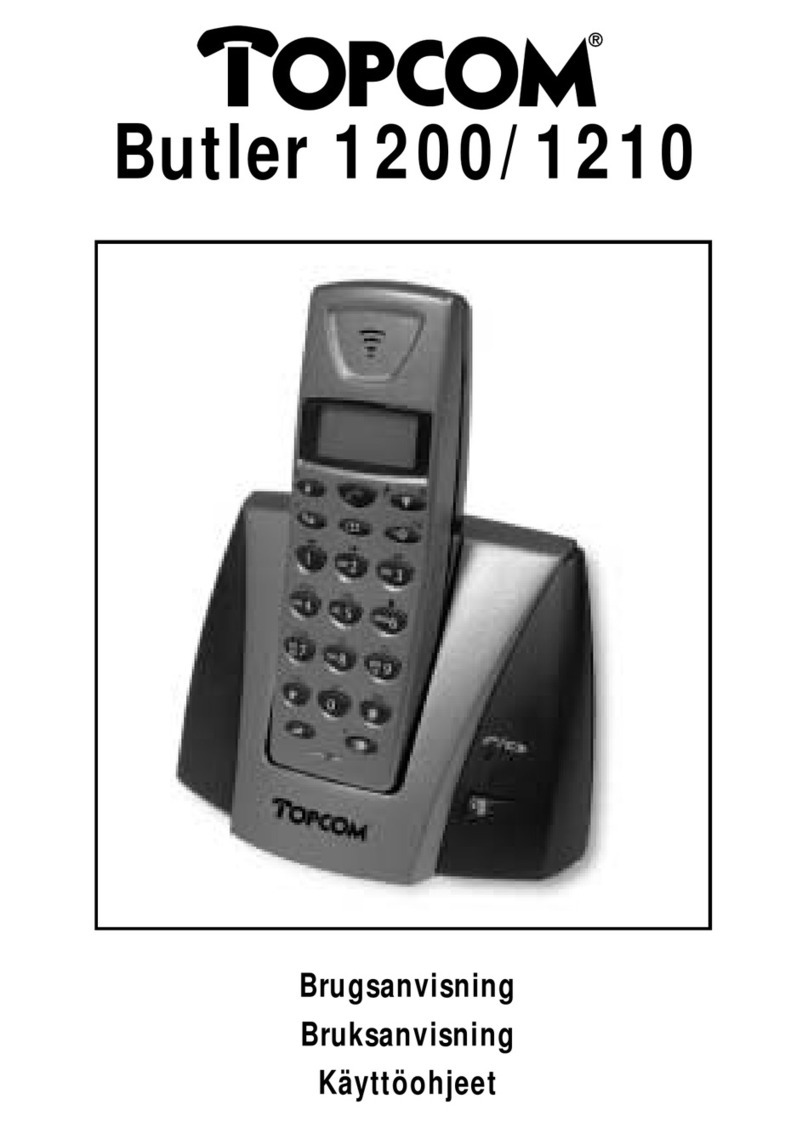 Topcom BUTLER 1210 User manual