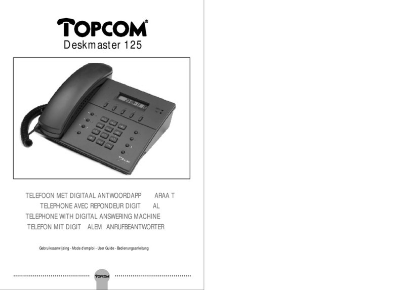Topcom DESKMASTER 125 user guide