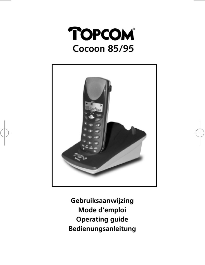 Topcom COCOON 85 operating guide