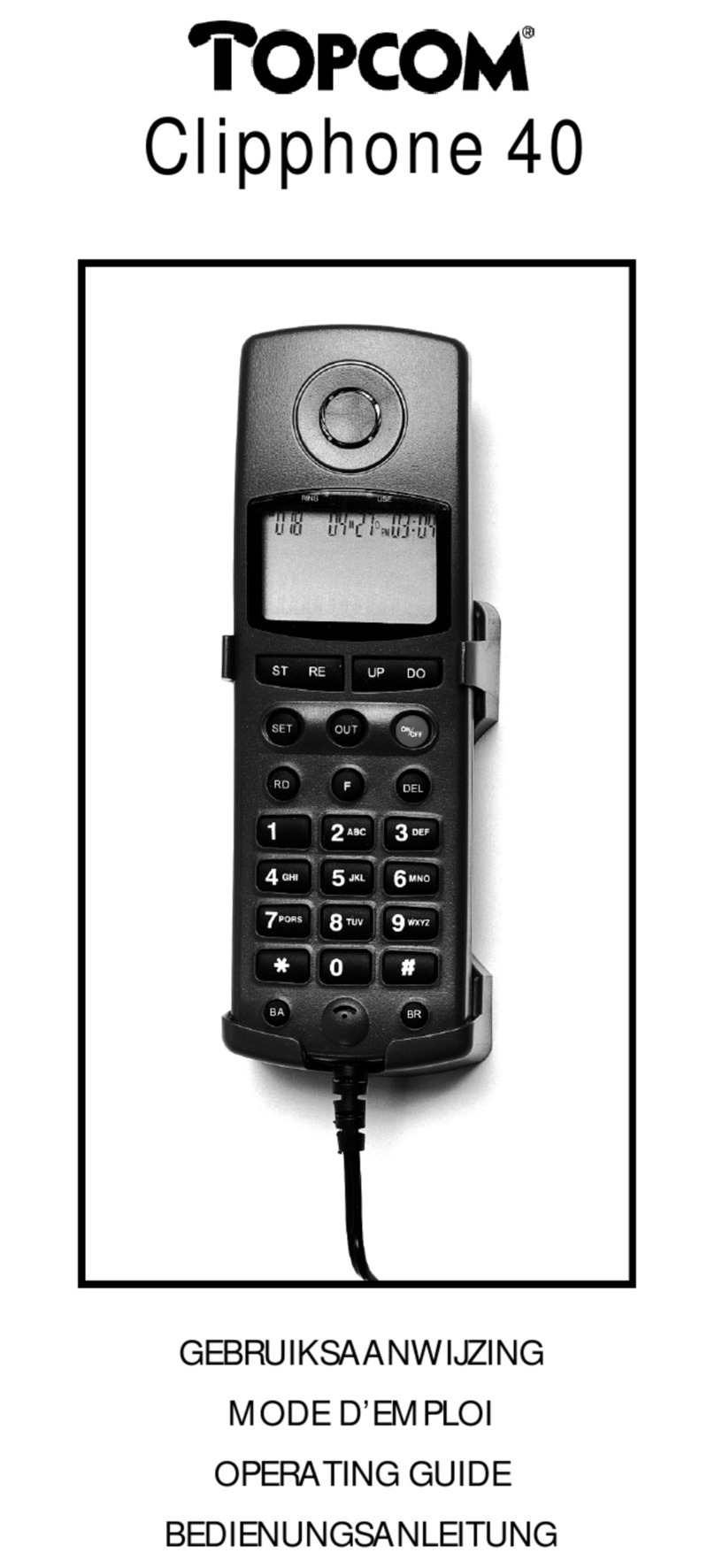 Topcom CLIPPHONE 40 operating guide