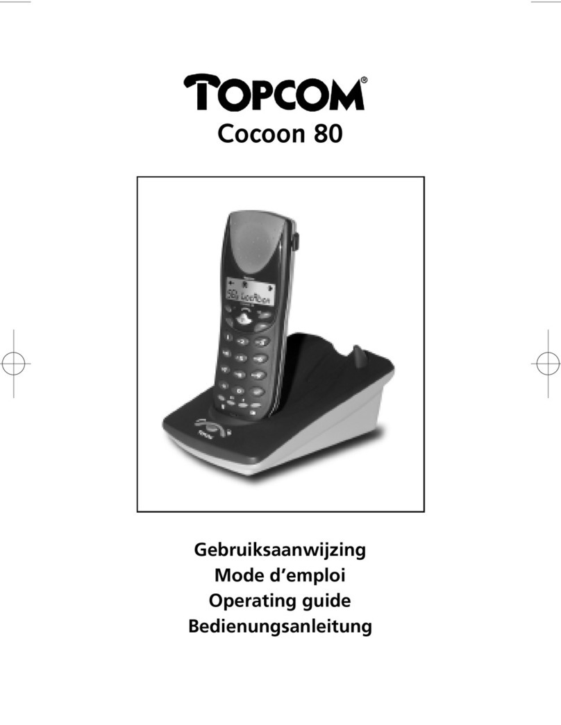 Topcom COCOON 80 operating guide