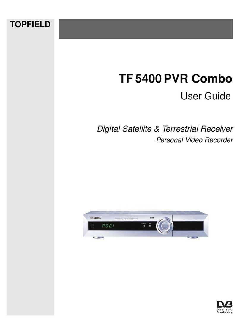 Topfield TF 5400 PVR Combo User manual