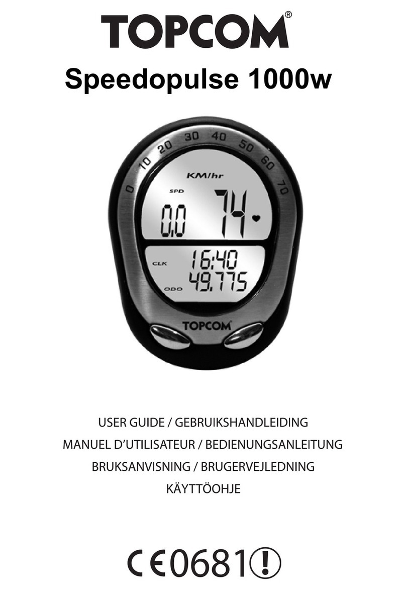 Topcom Speedopulse 1000W user guide Topcom Speedopulse 1000W user guide