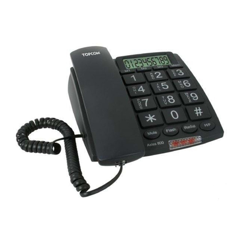 Topcom AXISS 800 User manual