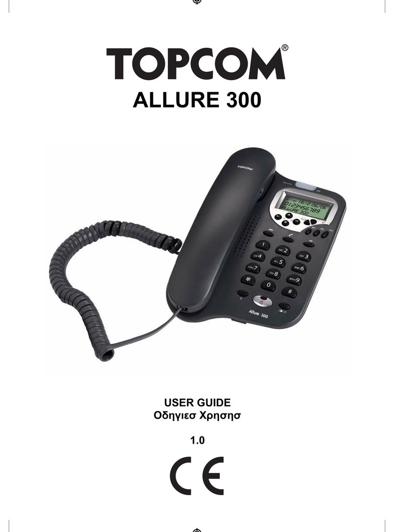 Topcom ALLURE 300 user guide