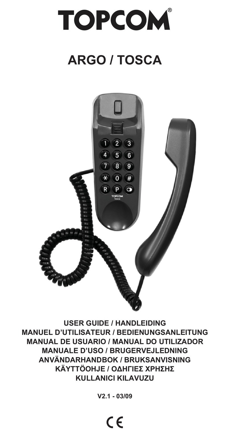 Topcom ARGO User manual Topcom ARGO User manual
