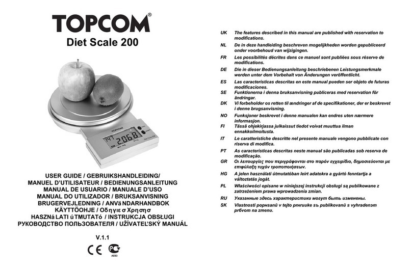 Topcom DIET SCALE 200 User manual