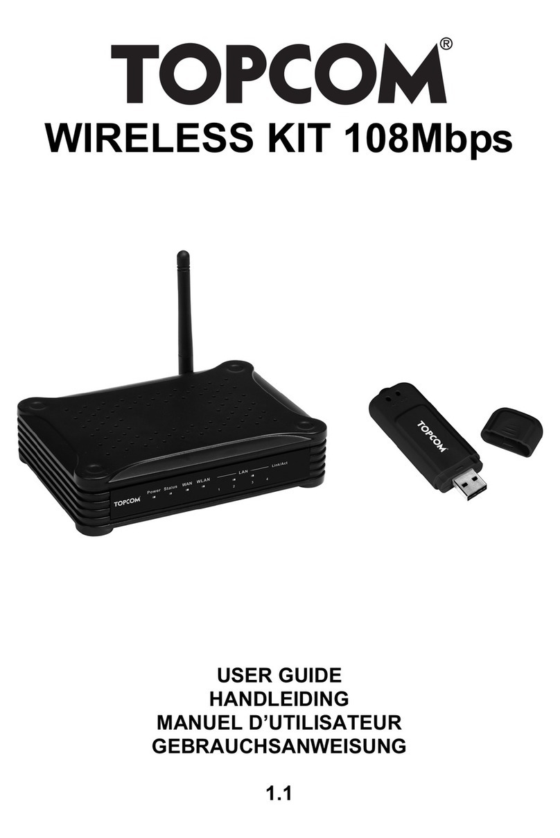 Topcom Wireless Kit 108MBPS user guide