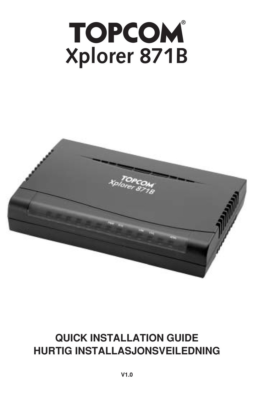 Topcom Xplorer 871B User manual
