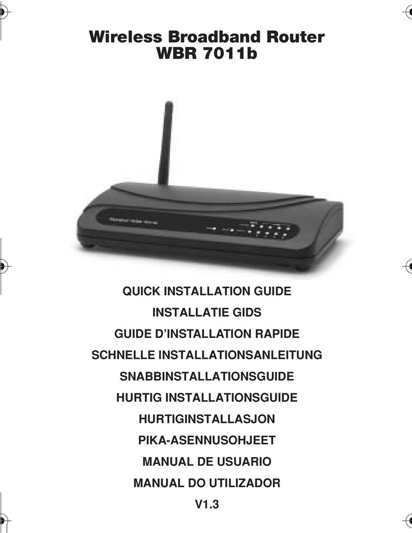 Topcom WBR 7011 B Quick installation guide Topcom WBR 7011 B Quick installation guide