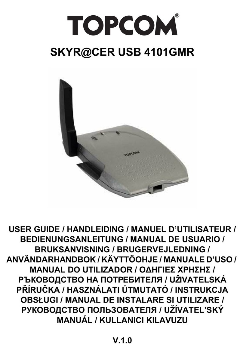 Topcom Skyr@cer USB 4101GMR user guide