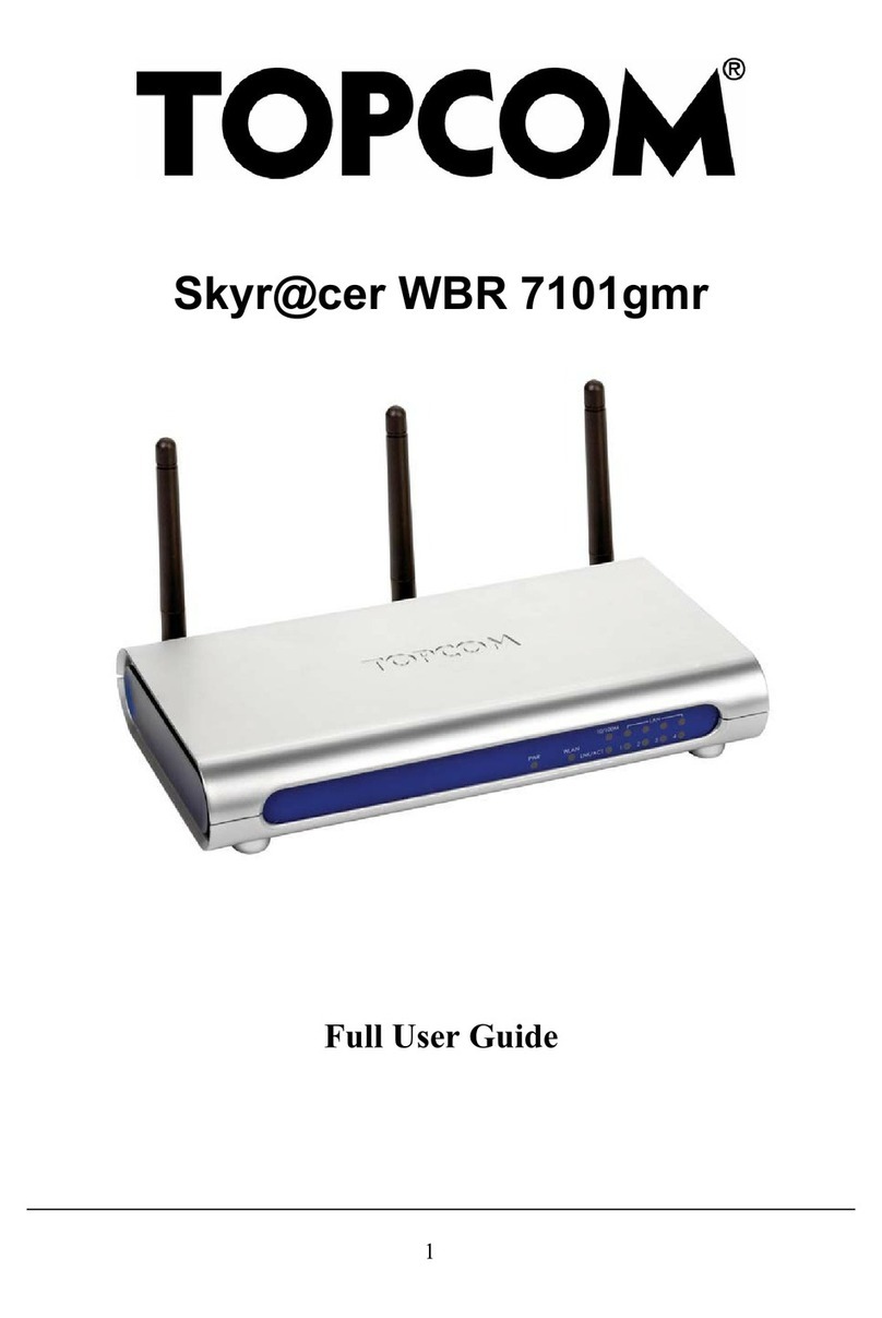 Topcom Skyr@cer WBR 7101GMR user guide Topcom Skyr@cer WBR 7101GMR user guide