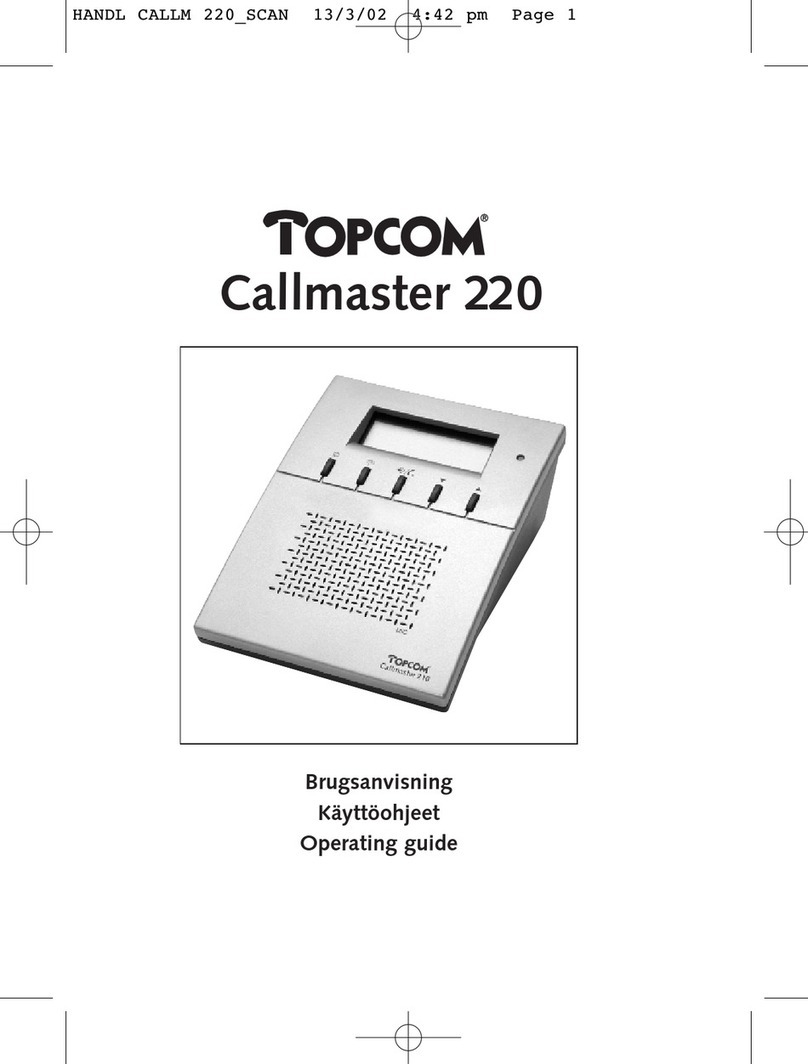 Topcom CALLMASTER 220 User manual