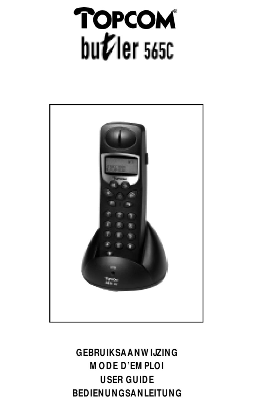 Topcom BUTLER 565C Gebruiksaanwijzing