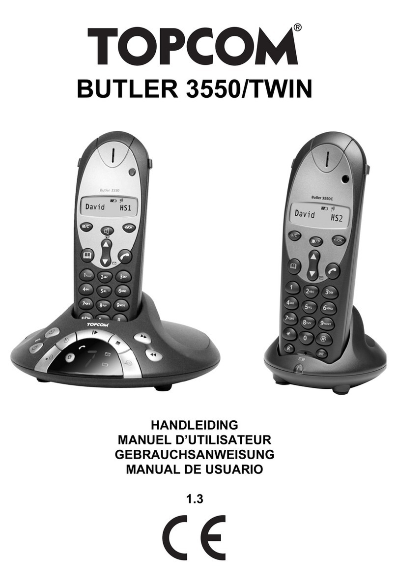 Topcom Butler 3550/Twin User manual Topcom Butler 3550/Twin User manual