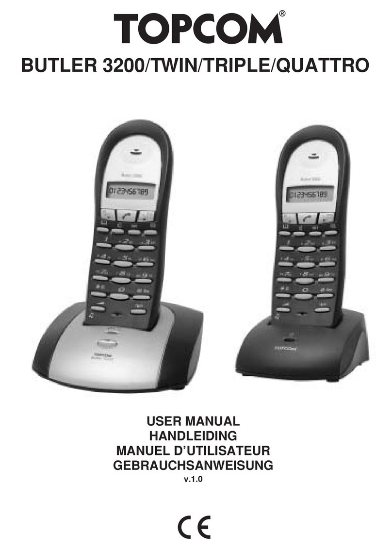 Topcom BUTLER 3200 user manual