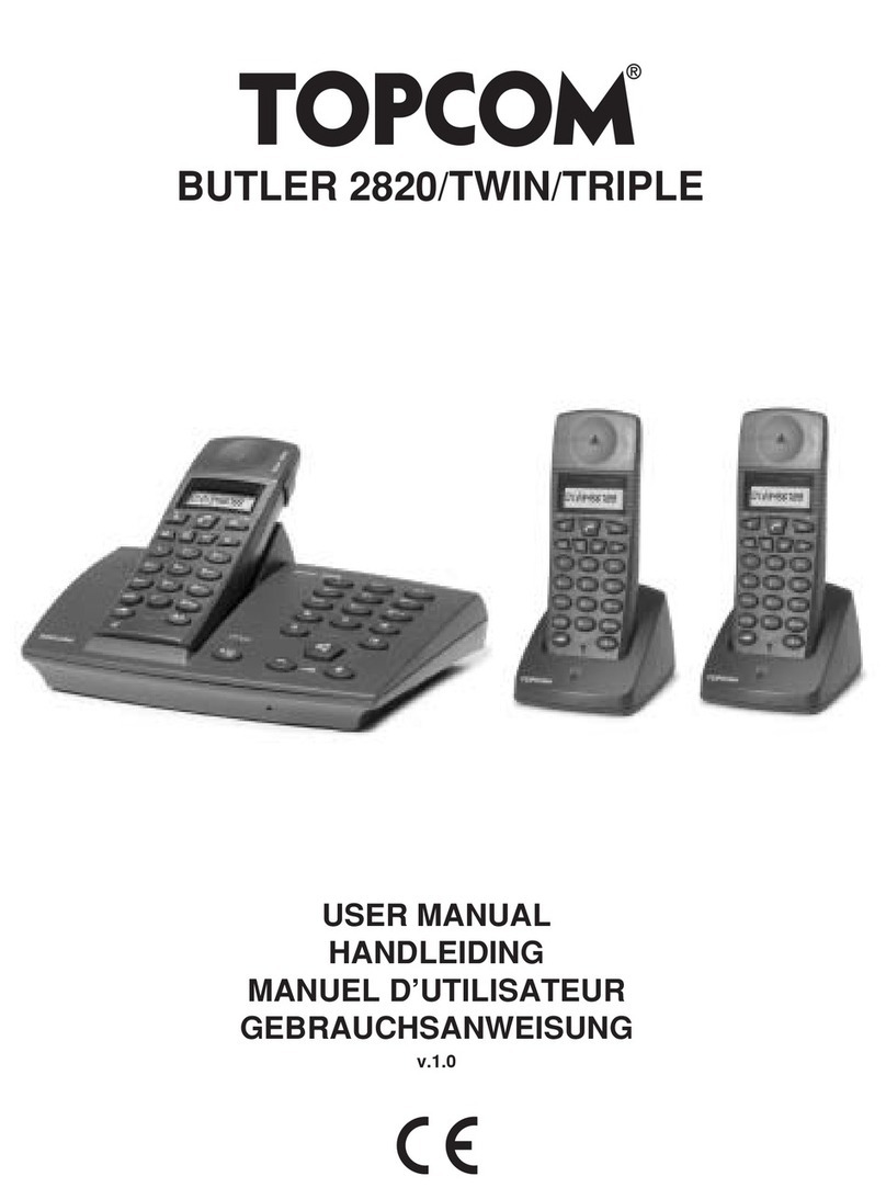 Topcom BUTLER 2820 user manual