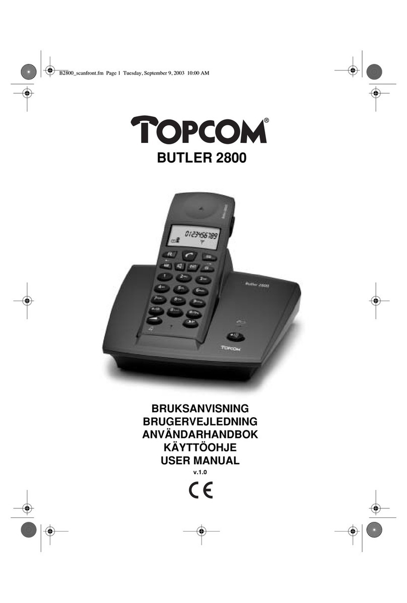 Topcom Butler 2800 user manual