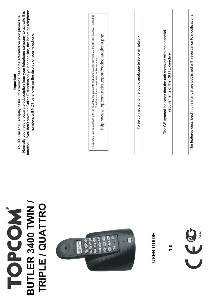 Topcom Butler 3400 user guide