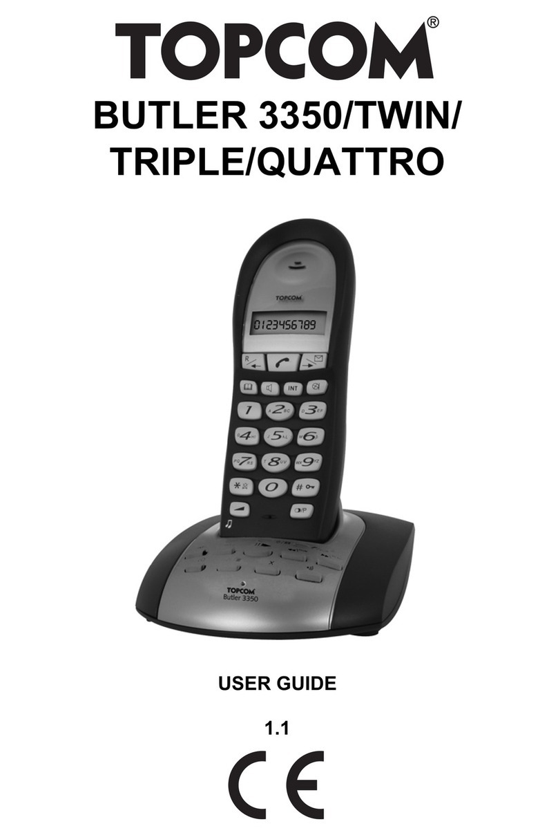 Topcom BUTLER 3350 User manual Topcom BUTLER 3350 User manual
