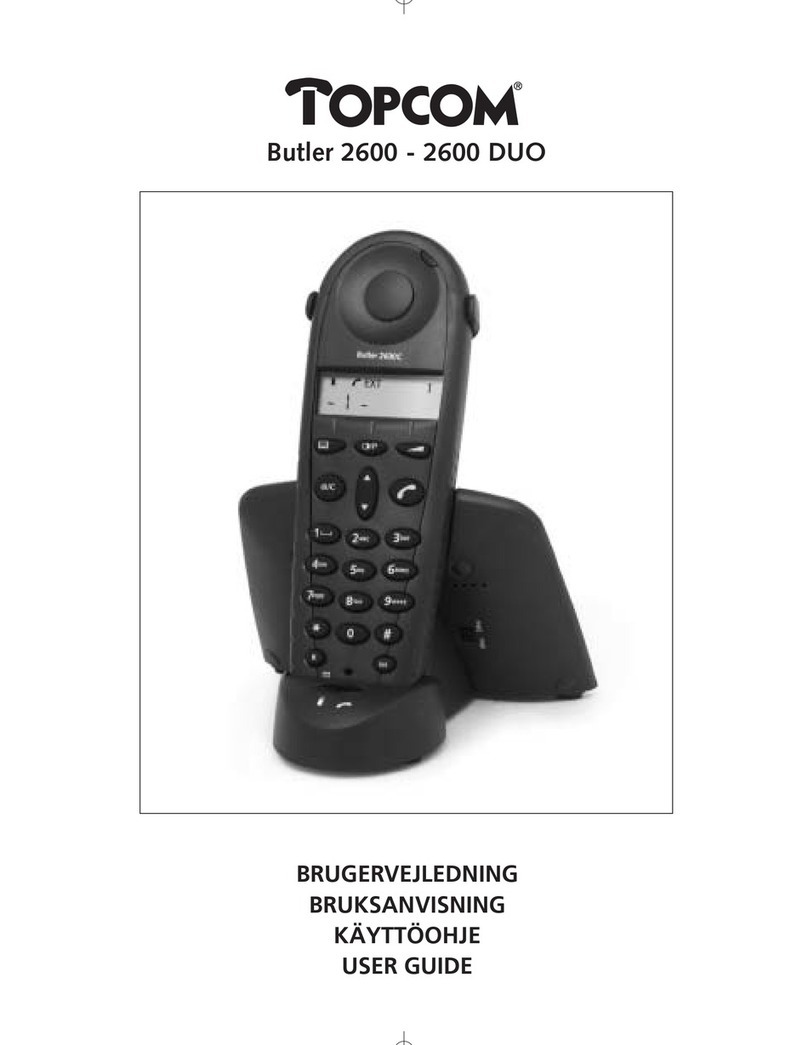Topcom BUTLER 2600 user guide