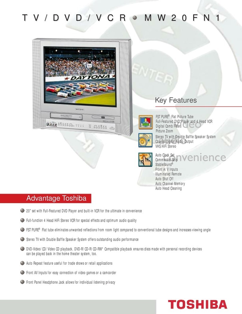 Toshiba MW20FN1 Specification sheet