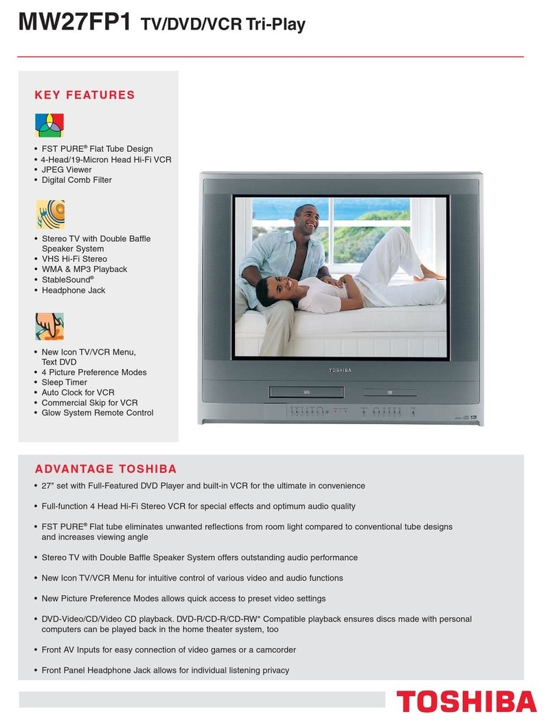 Toshiba MW 27FP1 User manual