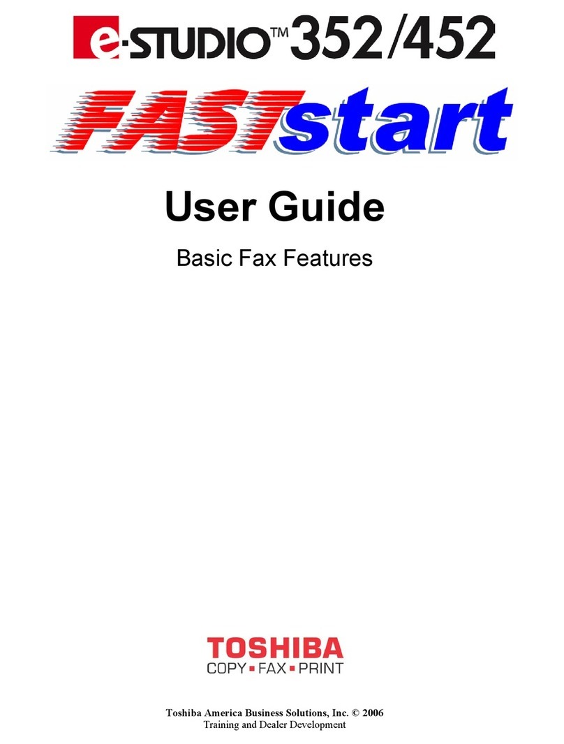 Toshiba 352/452 User manual
