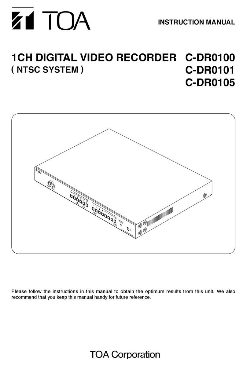 Toa C-DR0101 instruction manual