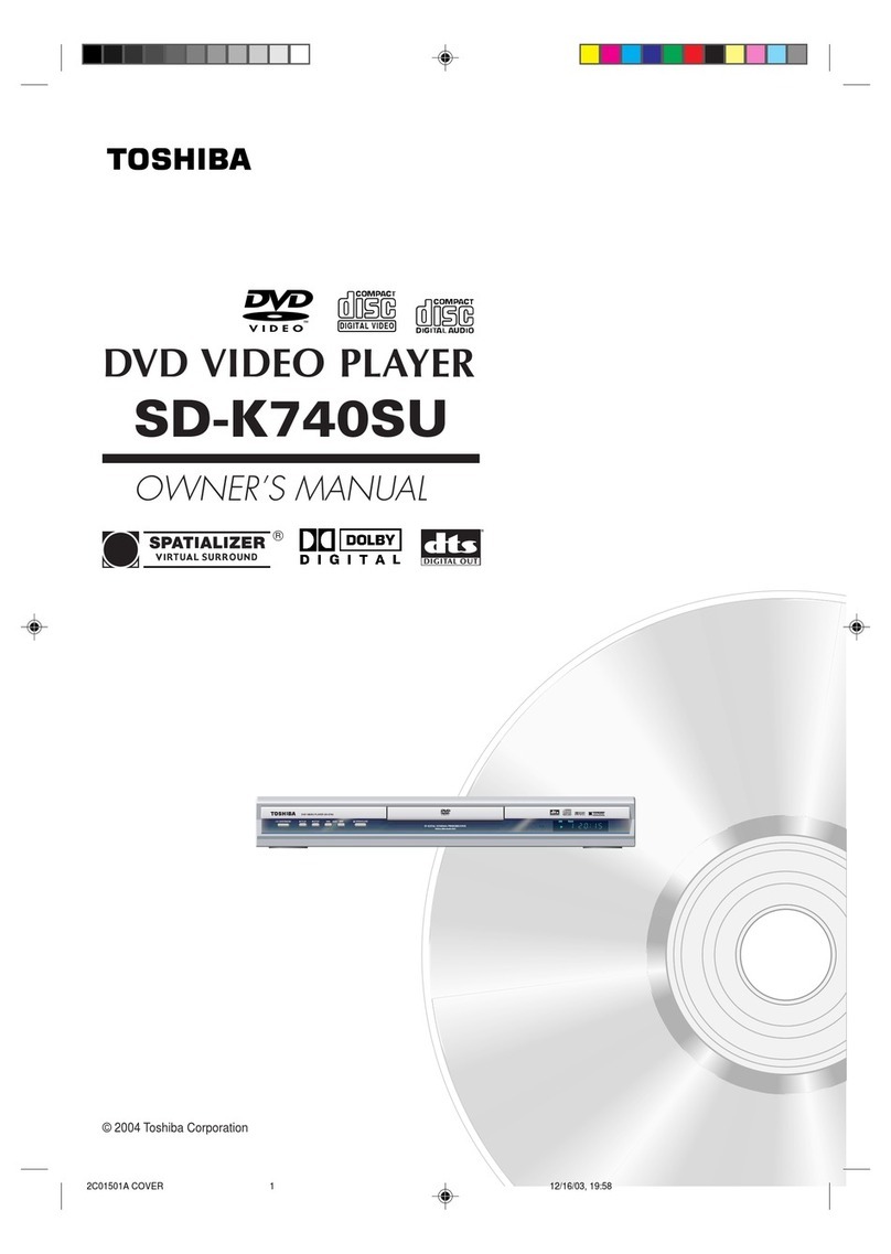 Toshiba SD-K740SU owner's manual