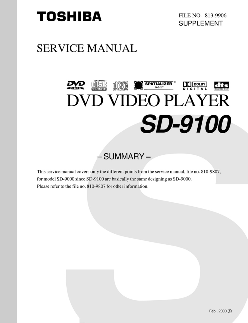 Toshiba SD-9100 Service manual