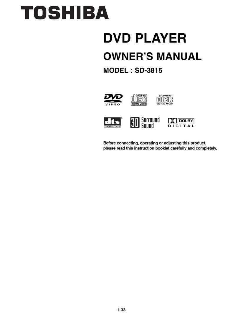 Toshiba SD-3815 User manual