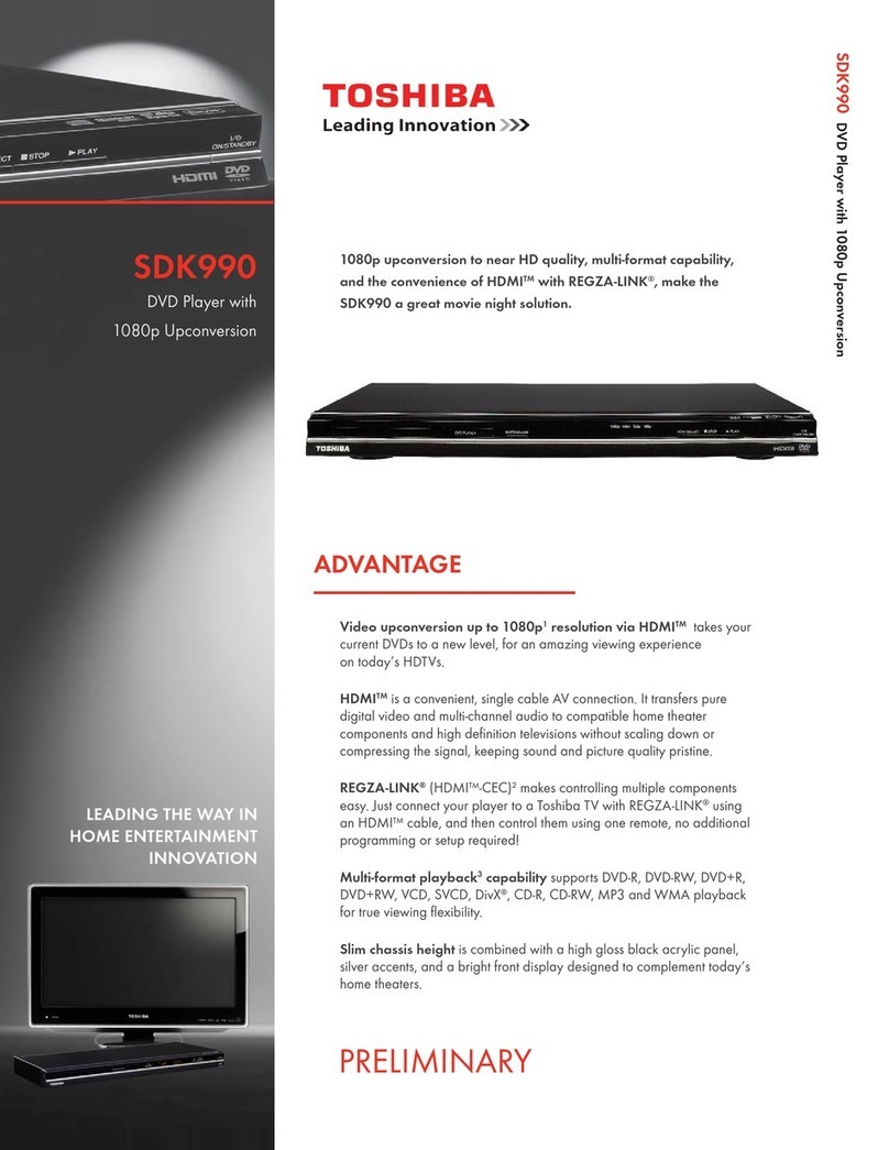 Toshiba SDK990 User manual
