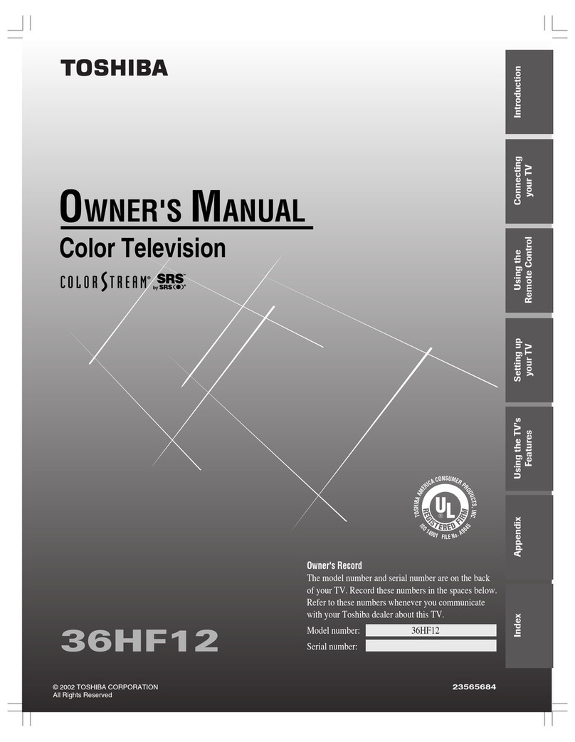 Toshiba 36HF12 User manual