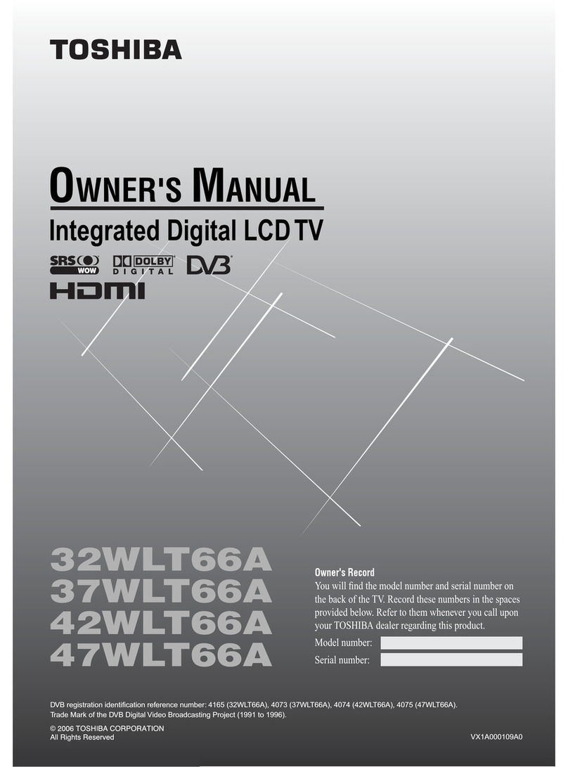 Toshiba 32WLT66A User manual Toshiba 32WLT66A User manual