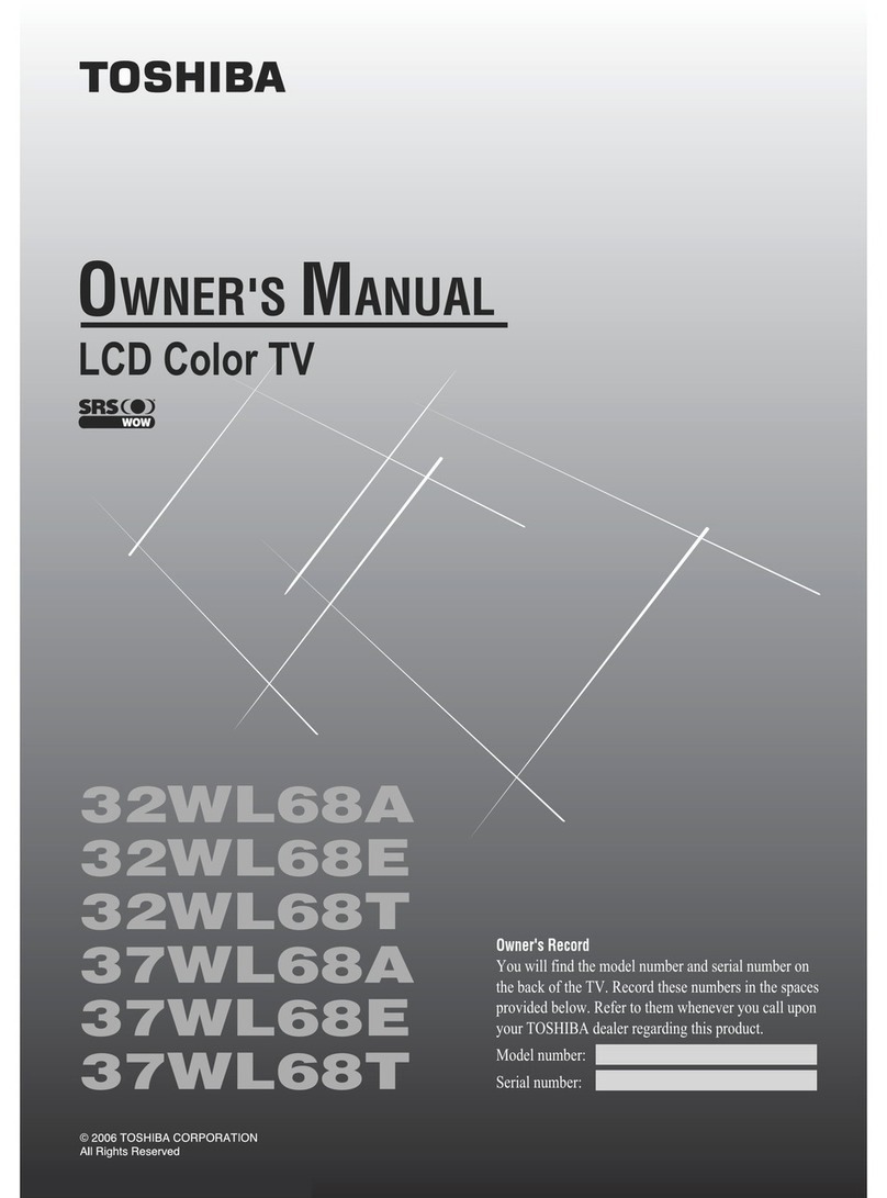 Toshiba 32WL68A owner's manual